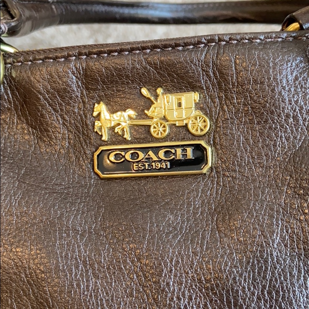 Brown Leather Coach Purse! - Picture 2 of 10